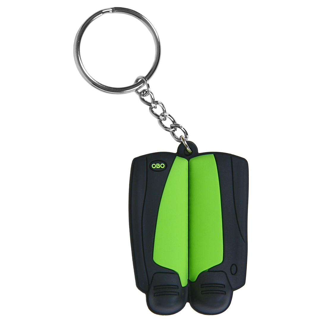 OBO keyring legguard/kicker green/black