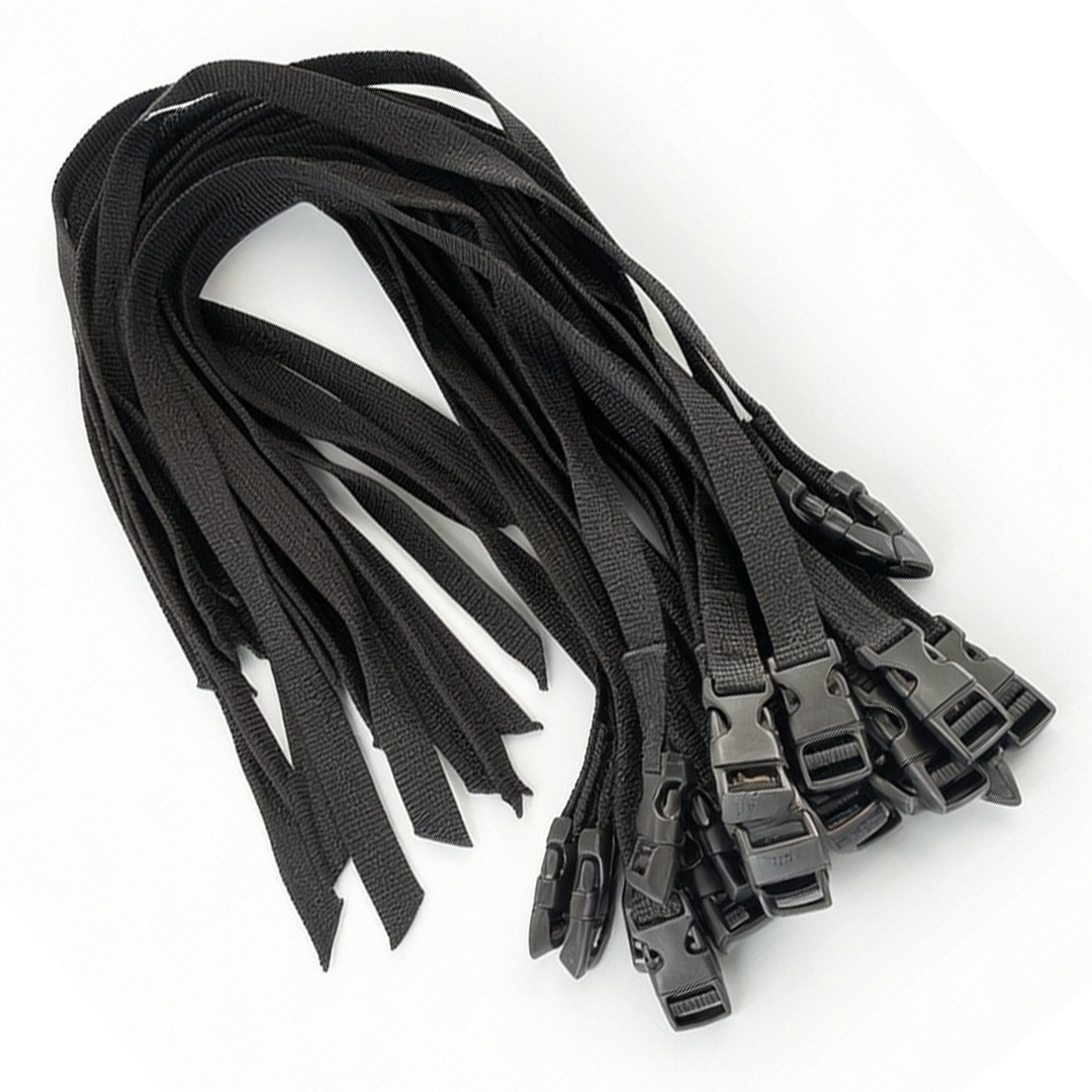 Nylon riemen, Zwarte gespen, Verstelbare banden, Kunststof sluitingen, Zwarte riemen, Kunststof gespen, Verstelbare banden, Snelsluitingen, zwarte riemen, nylon webbing, kunststof klikgespen, verstelbare banden