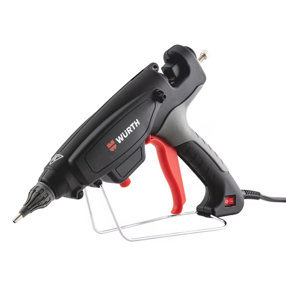 hydraulic glue gun, pistool, elektrische lijmpistool, metalen spiraalgeleider, verfijnde grip, lijmkloon, houtlijmk, verfspuit, drukkleur, kleurig