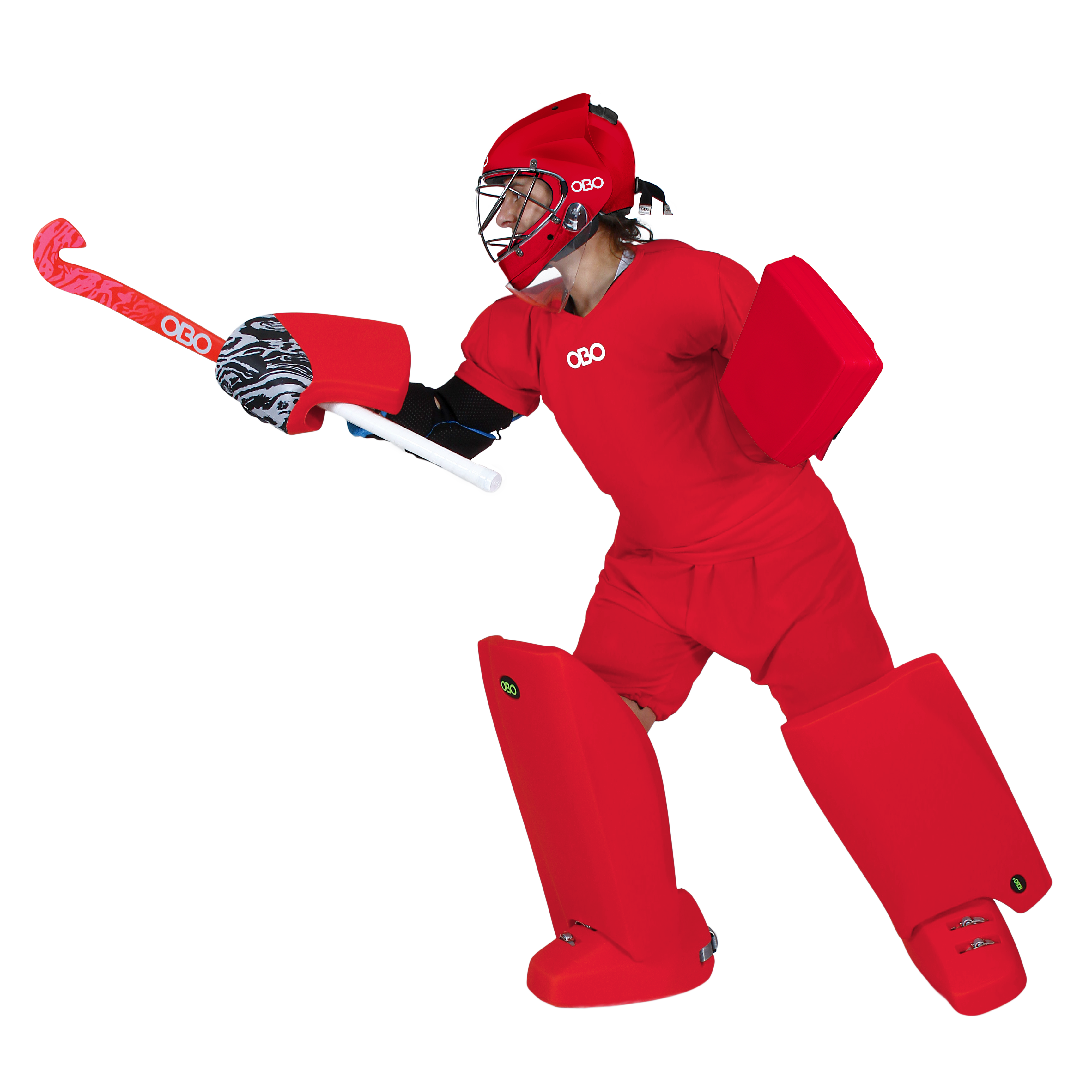 OBO MONO Goalieshort red Helm, Volwassene, Mannelijk, Man, Persoon, Helm, Volwassene, Mannelijk, Man, Persoon