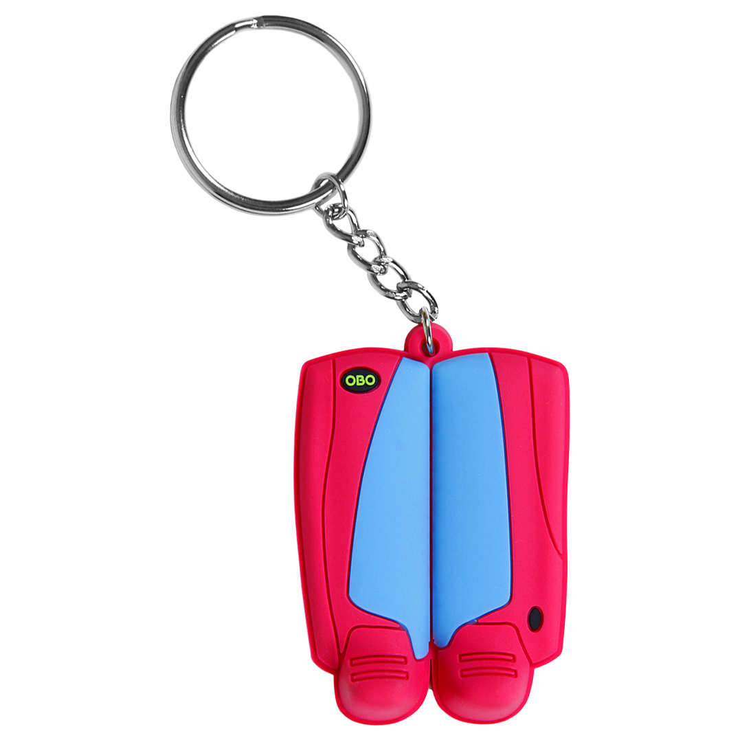 OBO keyring legguard/kicker peron/pink