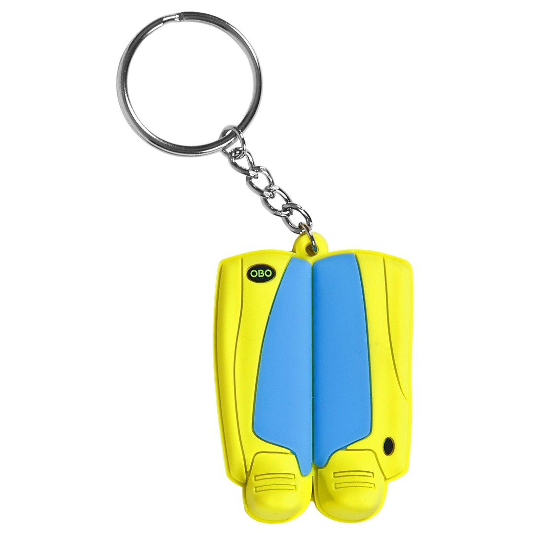 OBO keyring legguard/kicker peron/yellow