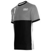 Obo custom goalieshirt grey/black M